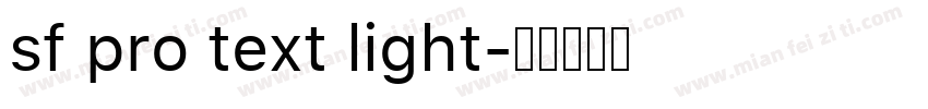 sf pro text light字体转换